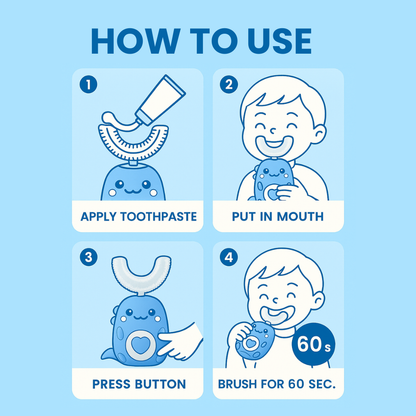 KiddoBrush™ | Children U-shaped Electric Toothbrush